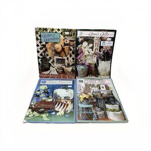 Lot Of 4 Gran's Decorative Painting Books Ros Stallcup Floral Garden Gifts Attic